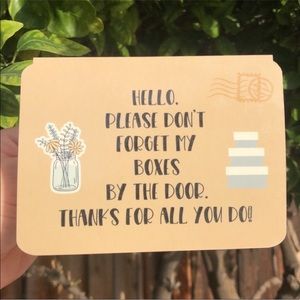 Mailbox Reminder Sign 📬